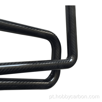 Tubo de curvatura de fibra de carbono preto de alta qualidade de 3k